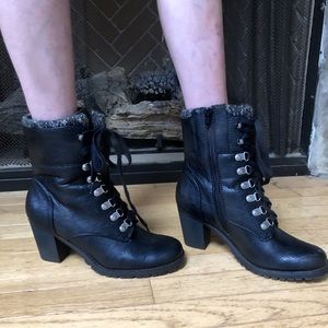 Black Combat Booties